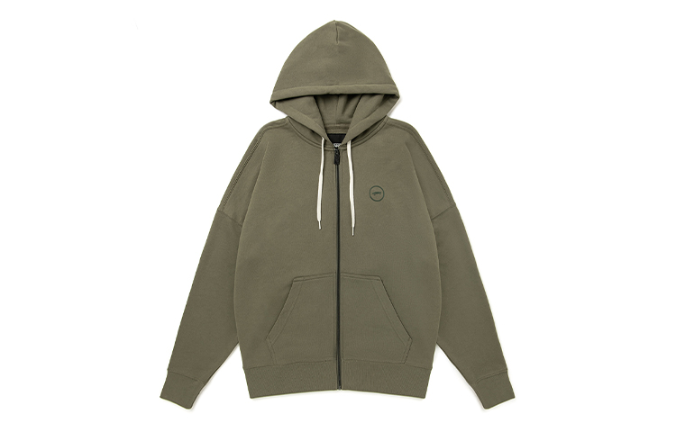 Vans Alphabet Print Zip-Up Hoodie Unisex Green VN0A54MLDB0