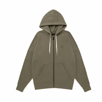 Vans Alphabet Print Zip-Up Hoodie Unisex Green VN0A54MLDB0