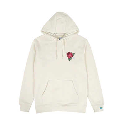 Vans Anaheim Kangaroo Pocket Floral Print Hoodie Off-White Pullover VN0A5KEJ7VJ