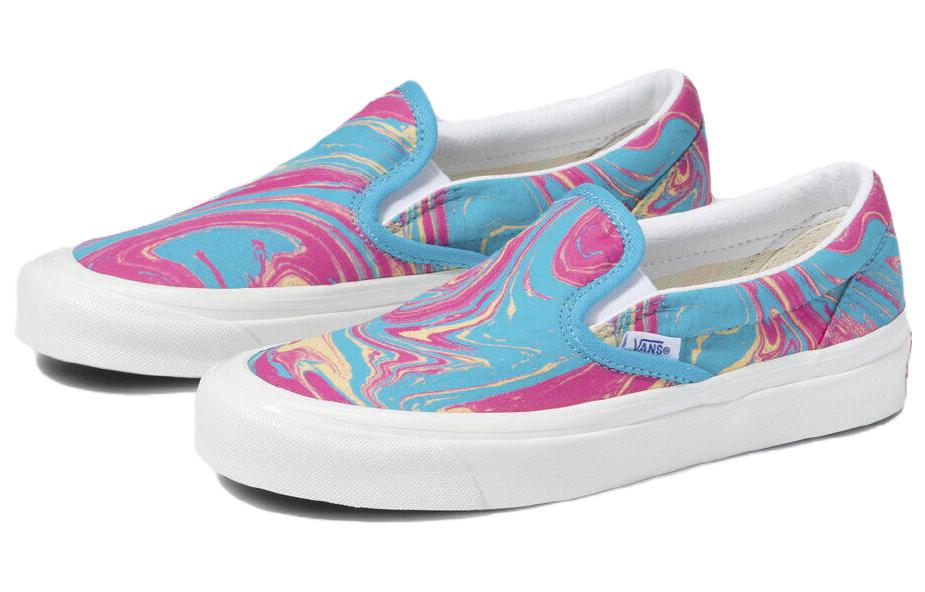 Lookbook Vans Anaheim OG 大理石紋 Slip-On 98 防滑耐磨 低筒 滑板鞋 通用款 紫色