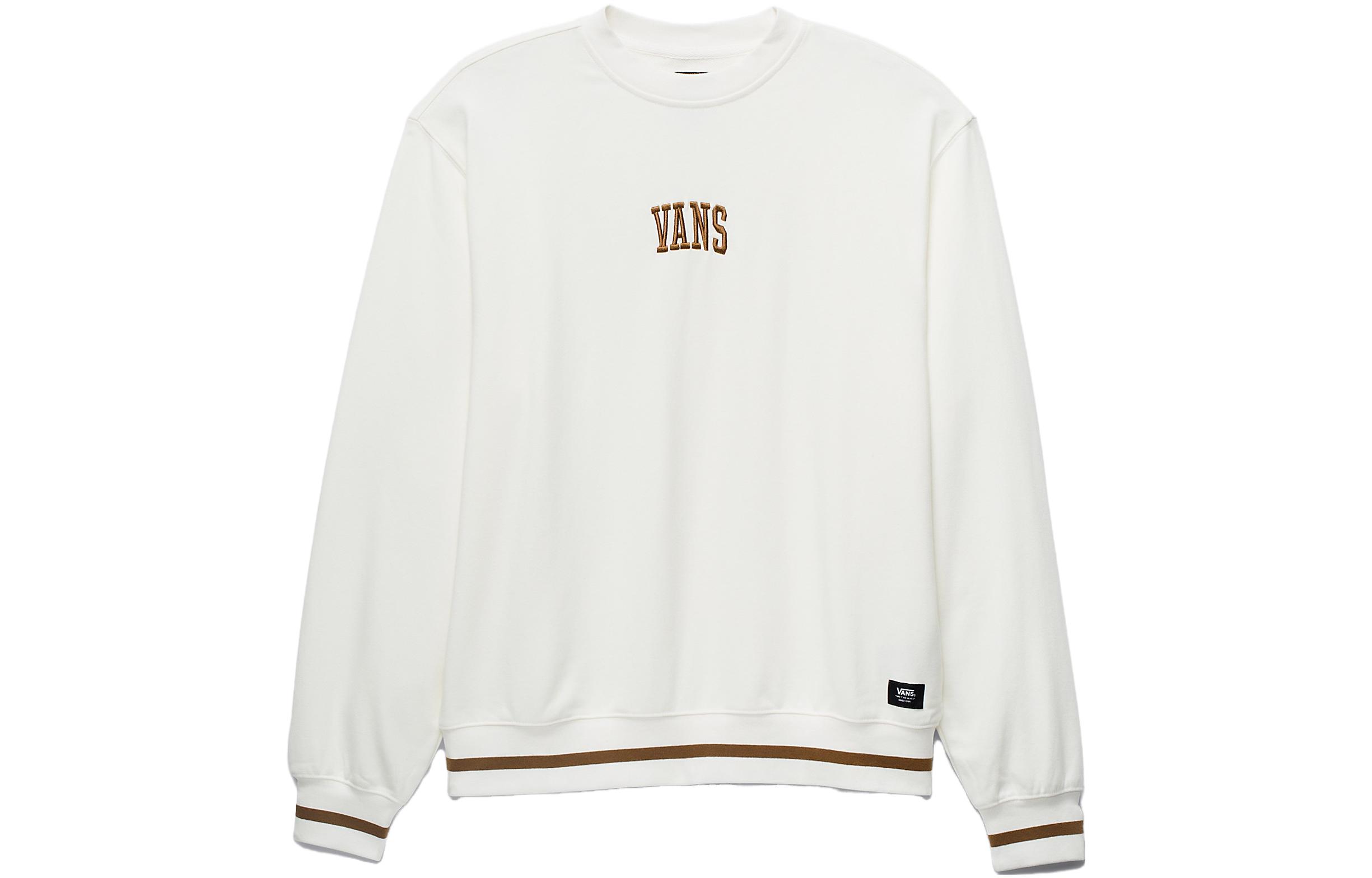 Vans Arch Loose Crew Sweatshirt Unisex White Long Sleeve Pullover VN000AJGFS8