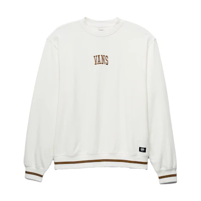 Vans Arch Loose Crew Sweatshirt Unisex White Long Sleeve Pullover VN000AJGFS8