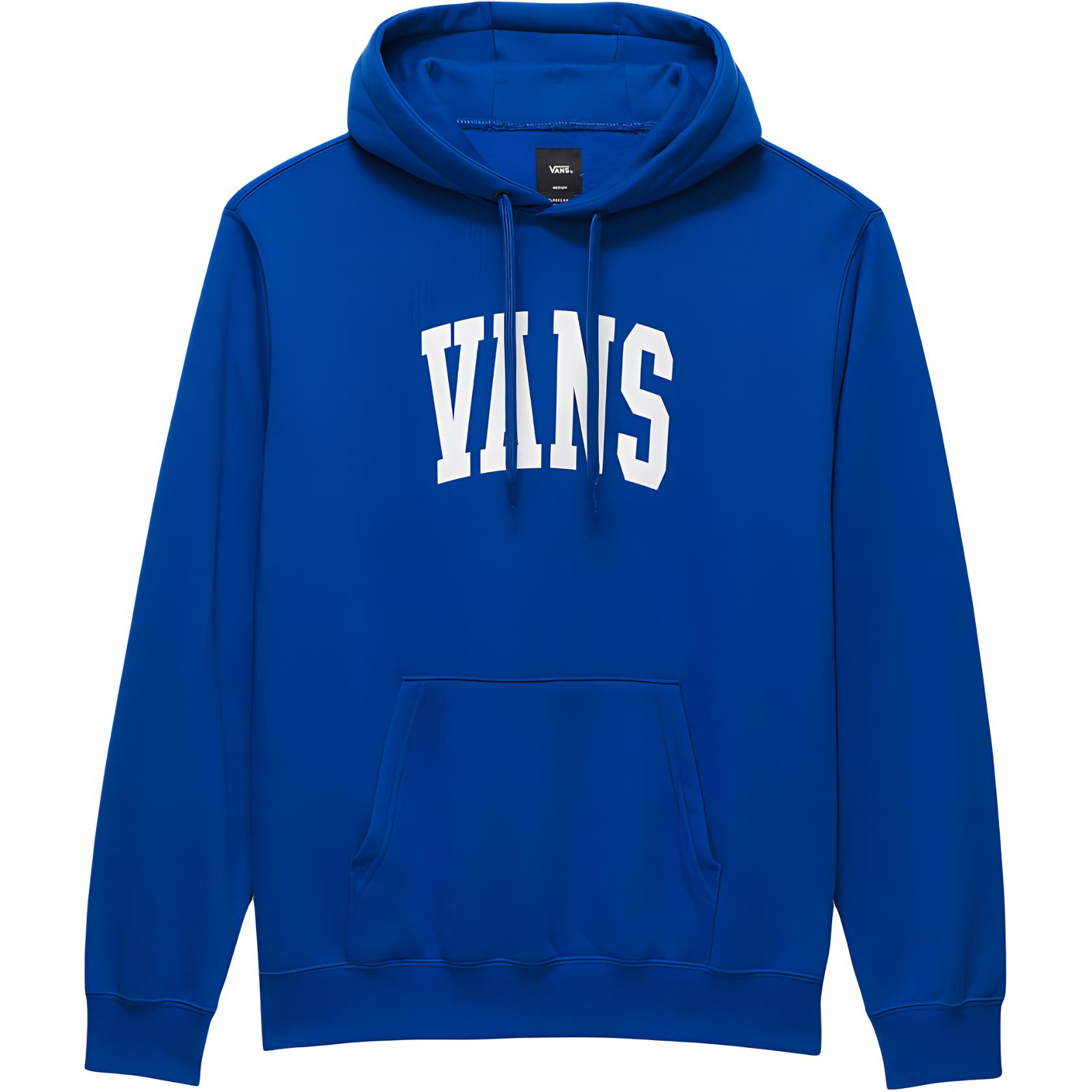 Vans Arched Logo Print Pullover Hoodie Unisex Blue VN000HNW7WM