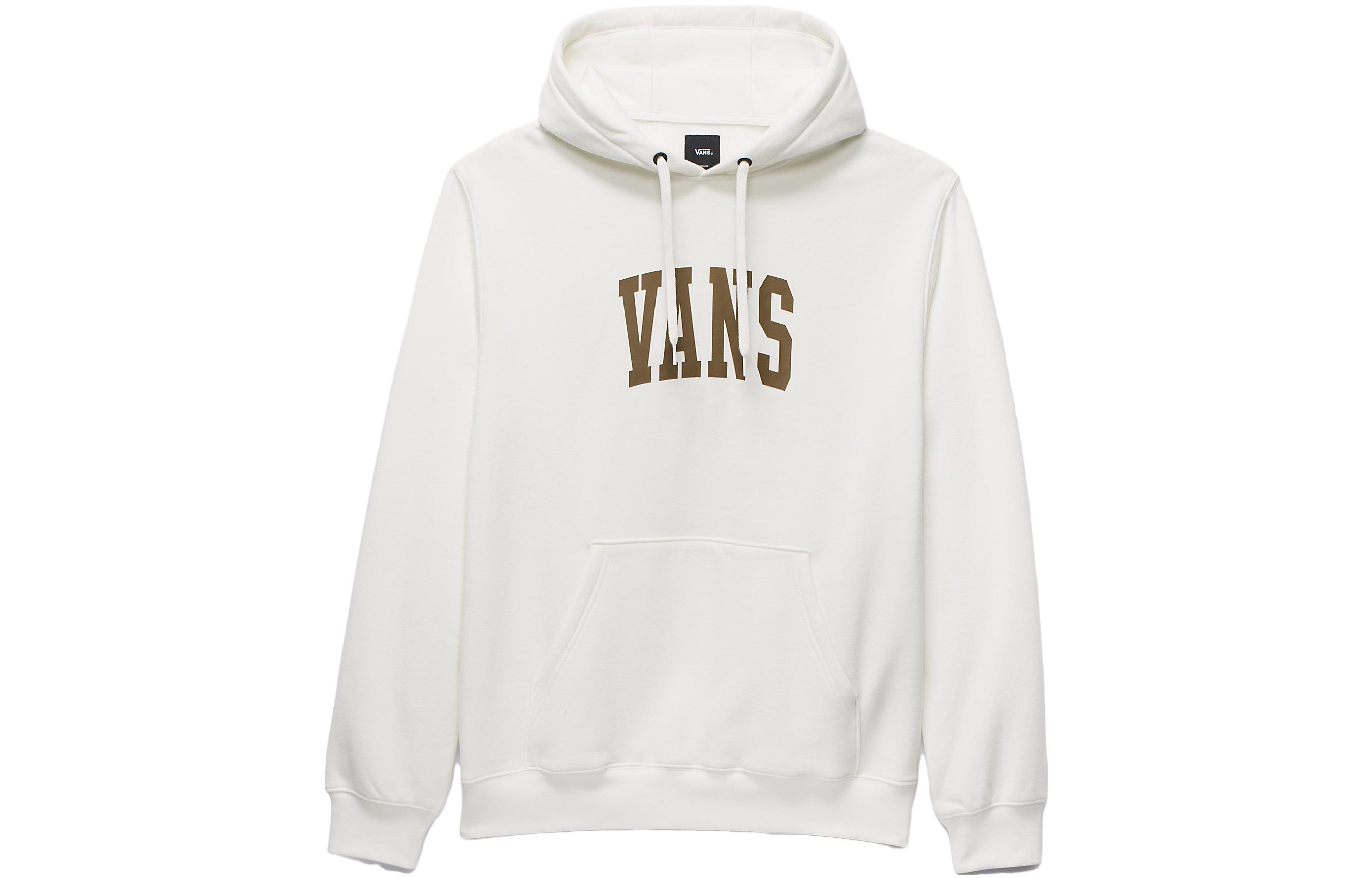 Vans Arched Logo Pullover Hoodie White Unisex Long Sleeve Sweatshirt VN000G0NFS8