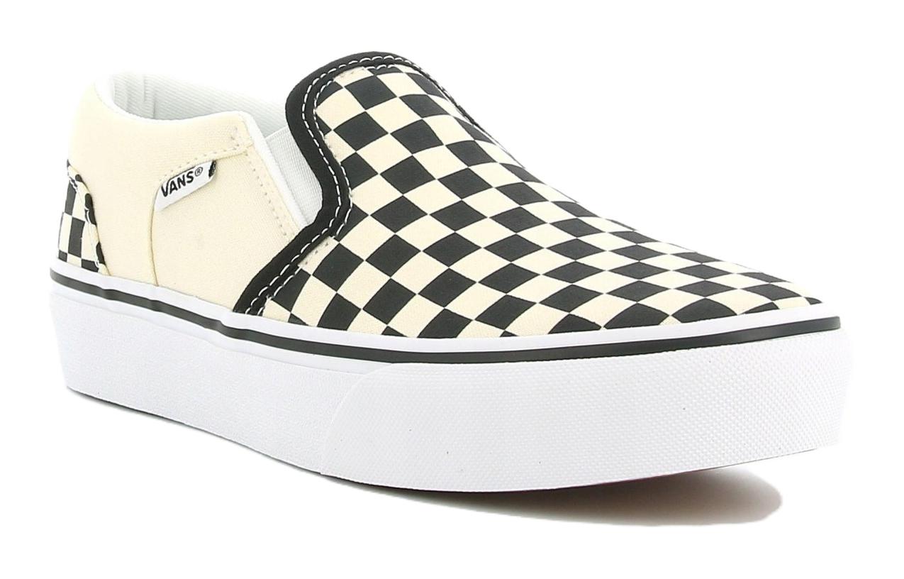 Lookbook 大童 Vans Asher 棋盤格 休閒 防滑透氣 低筒 兒童滑板鞋 黑白