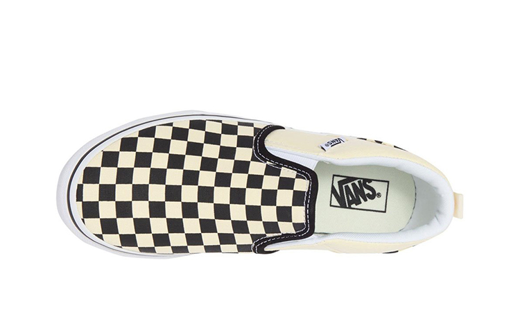 Purchase 大童 Vans Asher 棋盤格 休閒 防滑透氣 低筒 兒童滑板鞋 黑白