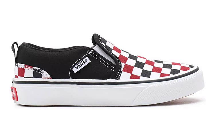 Order Vans Asher Sneakers K Hitam/Putih/Merah VN0A45JR9AT