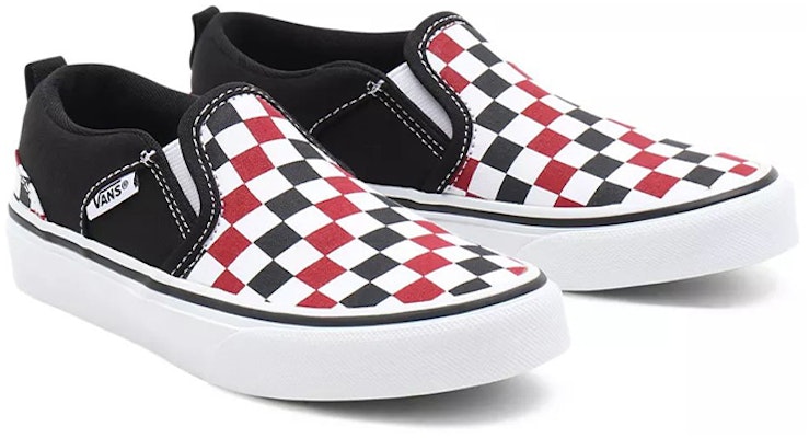 Vans Asher スニーカー 黒/白/赤 VN0A45JR9AT Lookbook Vans Asher スニーカー 黒/白/赤 VN0A45JR9AT