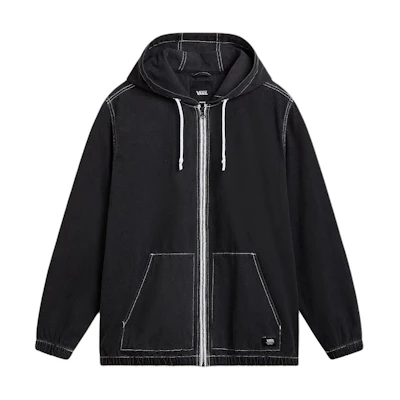 Vans Ashford Denim Black Outdoor Zip Hoodie Jacket VN000G83Y7E