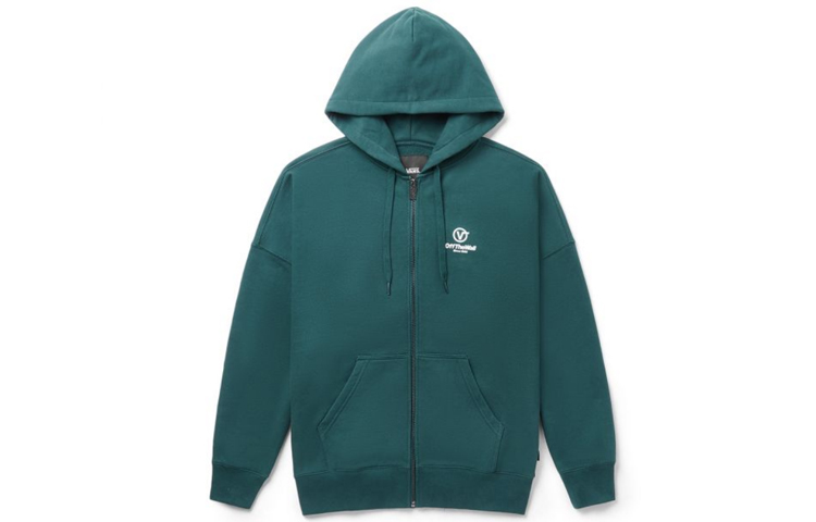 Vans Athletic Zip Hoodie Jacket - Dark Green VN0A48AITTZ