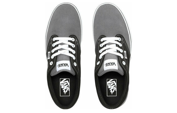 Lookbook Vans Atwood 防滑透氣 低筒休閒板鞋 黑灰色