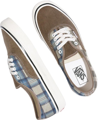 Vans Authentic 44 DX 'Anaheim Factory - Cord Plaid Walnut' VN0005U81NU Shop Vans Authentic 44 DX 'Anaheim Factory - Cord Plaid Walnut' VN0005U81NU