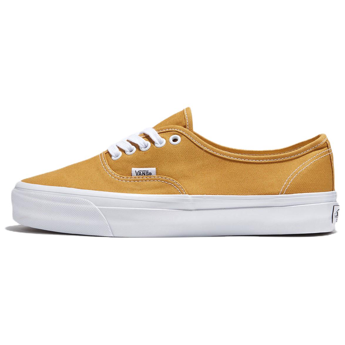 Vans Authentic 44 Premium Low-Top Sneakers Yellow White Casual Shoes VN0007QZBL2