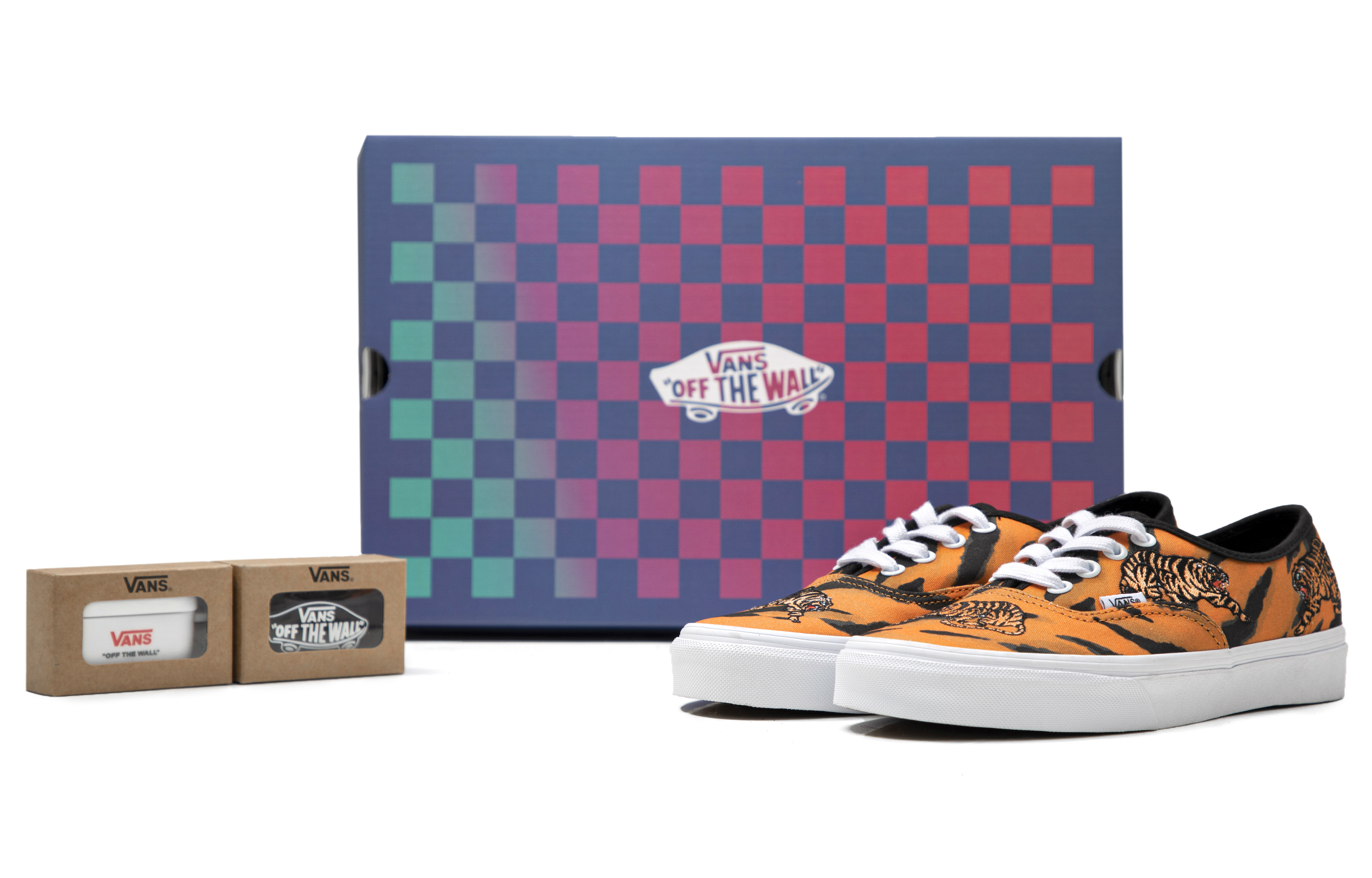 Vans Authentic 'Black Orange Tiger Embroidery' VN0A5KRDORA(S-BOX)