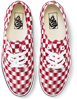 Vans Authentic '模糊棋盘 - 白红' VN0A2Z5I17Z Shop Vans Authentic '模糊棋盘 - 白红' VN0A2Z5I17Z