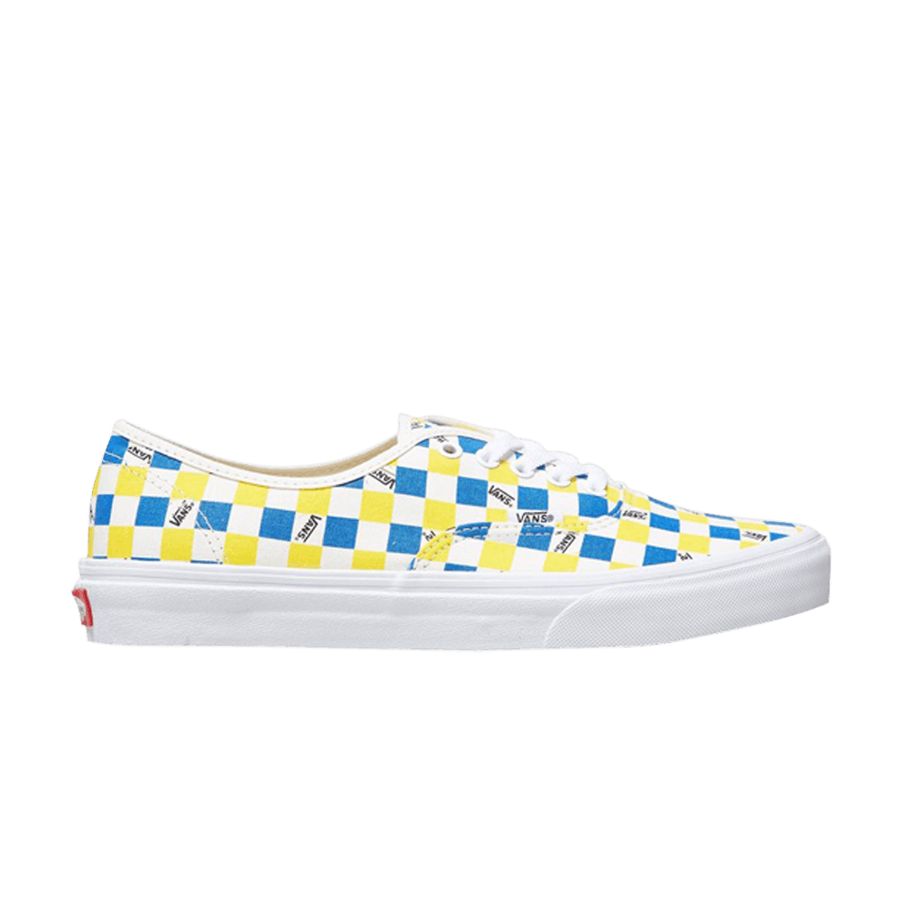 Buy Vans Authentic BMXチェッカー (ブルーレモン) VN0A38EMS3C