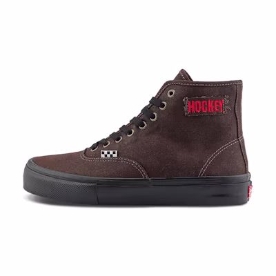 Vans X Hockey Skate Authentic High Shoes 'Dark Brown'