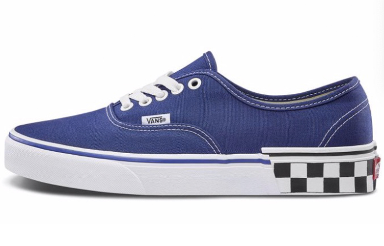 Buy Vans Authentic チェッカーブロック (ネイビー) VN0A38EMVJT
