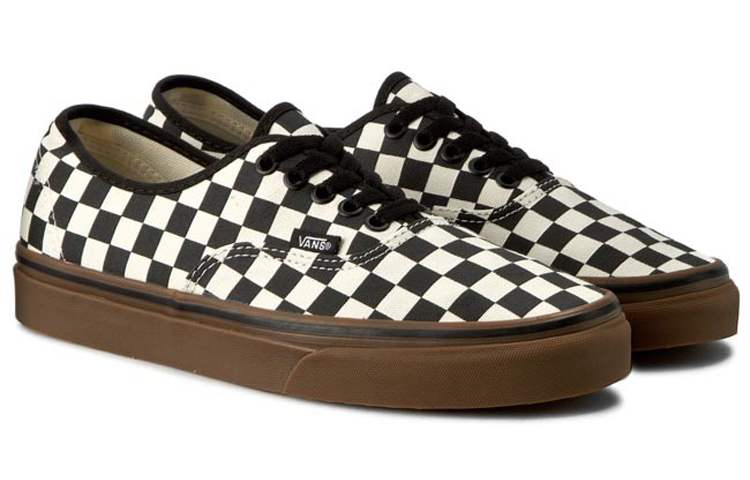 Order Vans Authentic 'Checkerboard - Hitam Gum' VN0004MKIBB