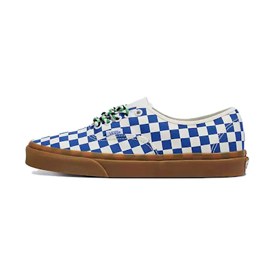 Vans Authentic 'Checkerboard - Blue Gum Braided Laces'