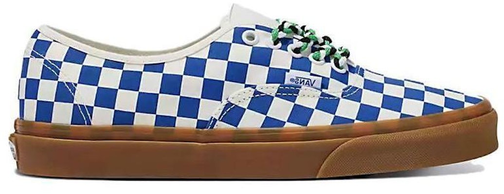 반스 어센틱 체커보드 블루검 브레이디드 레이스 (Vans Authentic Checkerboard Blue Gum Braided Laces) VN0009PVY6Z Order 반스 어센틱 체커보드 블루검 브레이디드 레이스 (Vans Authentic Checkerboard Blue Gum Braided Laces) VN0009PVY6Z