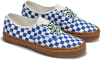 Vans Authentic 蓝白格纹-蓝色橡胶编织鞋带 VN0009PVY6Z Lookbook Vans Authentic 蓝白格纹-蓝色橡胶编织鞋带 VN0009PVY6Z