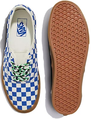반스 어센틱 체커보드 블루검 브레이디드 레이스 (Vans Authentic Checkerboard Blue Gum Braided Laces) VN0009PVY6Z Purchase 반스 어센틱 체커보드 블루검 브레이디드 레이스 (Vans Authentic Checkerboard Blue Gum Braided Laces) VN0009PVY6Z