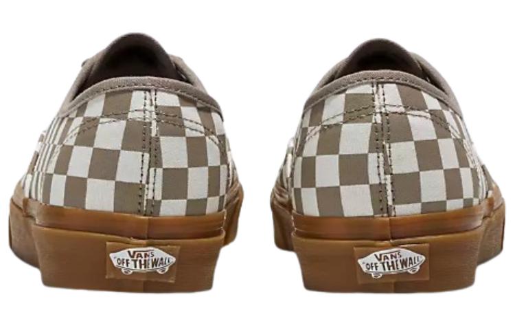 Lookbook Vans Authentic ''Checkerboard - Moon Rock Gum'' Scarpe a Scacchi suola Gum Beige VN0009PVCH8