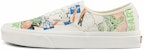 Kasut Vans Authentic Low Tops Skateboard Unisex 'Putih Hitam Biru' Corak Warna Menarik VN0A5KRDARG