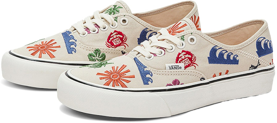 Vans Authentic 刺繡休閒 低筒 滑板鞋 男女通款 白色 Order Vans Authentic 刺繡休閒 低筒 滑板鞋 男女通款 白色