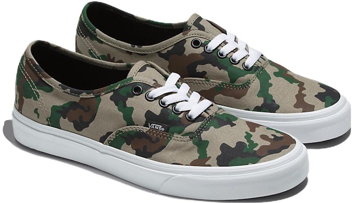 Vans Authentic 'Olive Camo' VN0A5JMPY33 Lookbook Vans Authentic 'Olive Camo' VN0A5JMPY33