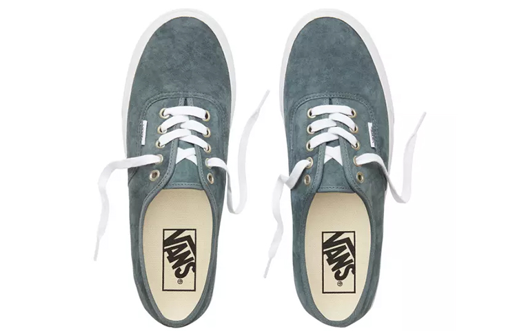 Shop Vans Authentic '猪皮麂皮 - 暴风雨灰' VN0A38EMU5N