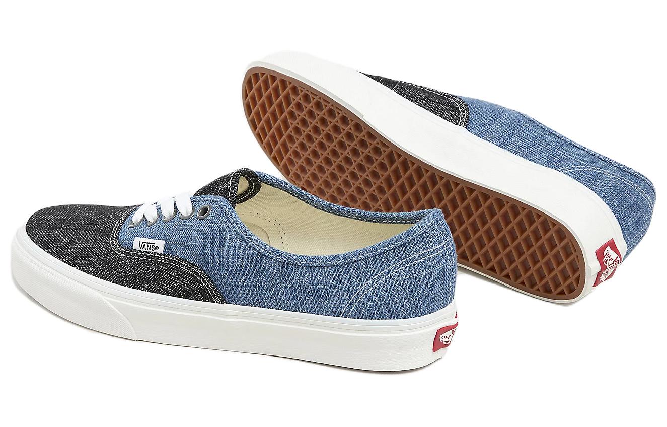 Shop Vans Authentic 'Denim Anyaman - Biru Hitam' VN000BW5Y6Z