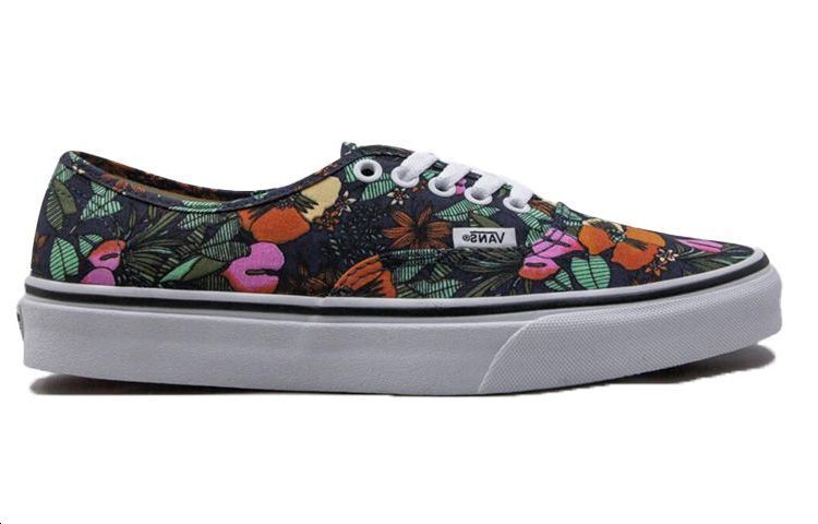 Order Vans Authentic “Tropic” 防滑耐磨 低幫 板鞋 男女同款 藍花卉
