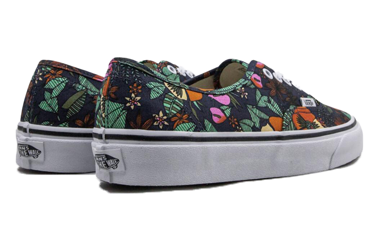 Shop Vans Authentic “Tropic” 防滑耐磨 低幫 板鞋 男女同款 藍花卉