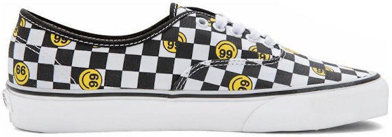 Vans Wallpaper Authentic 棋盤格 笑臉印花 耐磨透氣 低筒 帆布鞋 男女同款 黑白 Order Vans Wallpaper Authentic 棋盤格 笑臉印花 耐磨透氣 低筒 帆布鞋 男女同款 黑白