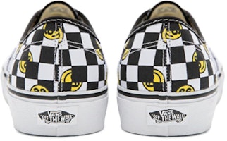 Vans Wallpaper Authentic 棋盤格 笑臉印花 耐磨透氣 低筒 帆布鞋 男女同款 黑白 Shop Vans Wallpaper Authentic 棋盤格 笑臉印花 耐磨透氣 低筒 帆布鞋 男女同款 黑白