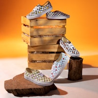 Vans Wallpaper Authentic 棋盤格 笑臉印花 耐磨透氣 低筒 帆布鞋 男女同款 黑白 2