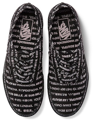 Vans Authentic "我们很美-黑色" VN0A348A2OD Lookbook Vans Authentic "我们很美-黑色" VN0A348A2OD