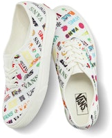 Vans Authentic 休閒 透氣輕便 低筒 滑板鞋 男女同款 白彩色 Shop Vans Authentic 休閒 透氣輕便 低筒 滑板鞋 男女同款 白彩色