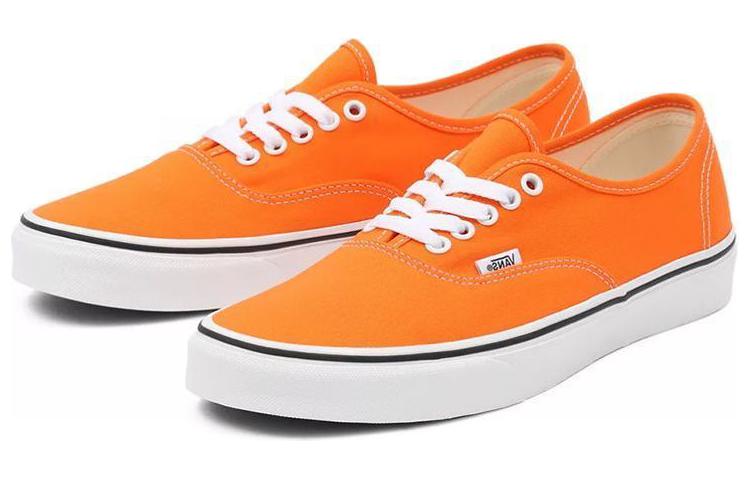 Lookbook Vans Authentic 休闲时尚滑板鞋 男女同款 橙色 VN0A5KRDAVM