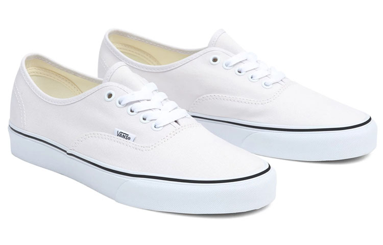 Vans Authentic Classic Casual Skateboarding Shoes Unisex White 圖 3