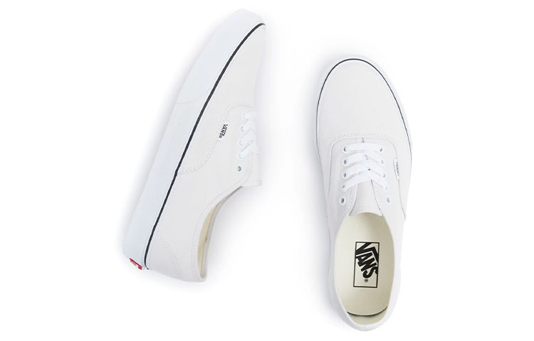 Vans Authentic Classic Casual Skateboarding Shoes Unisex White 圖 4