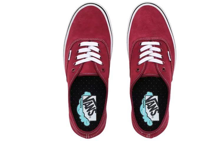 Shop 반스 어센틱 컴피쿠션 '비트 레드' (Vans Authentic ComfyCush 'Beet Red') VN0A3WM7TE2