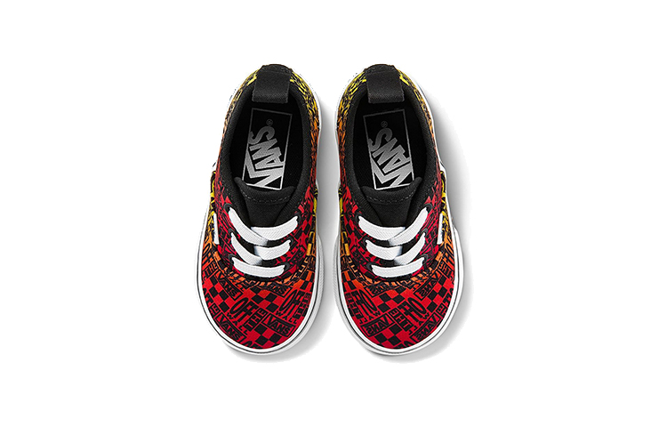 Lookbook Vans Authentic Elastic Lace 'Hitam Merah Kuning' VN0A4BUY2N5