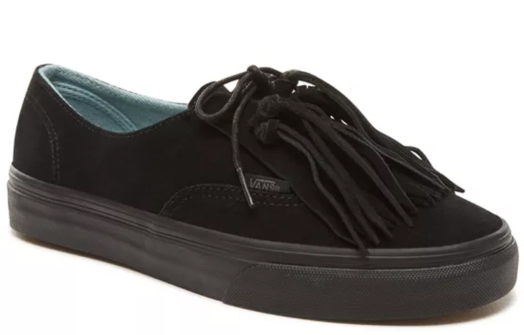 Lookbook Vans オーセンティック フリンジ (ブラック) VN0A3TK7BKA
