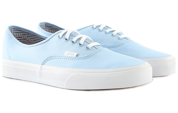 Lookbook Vans Authentic Sepatu Ringan Napas Rendah Kasual Skate Biru VN000ZUKFD4
