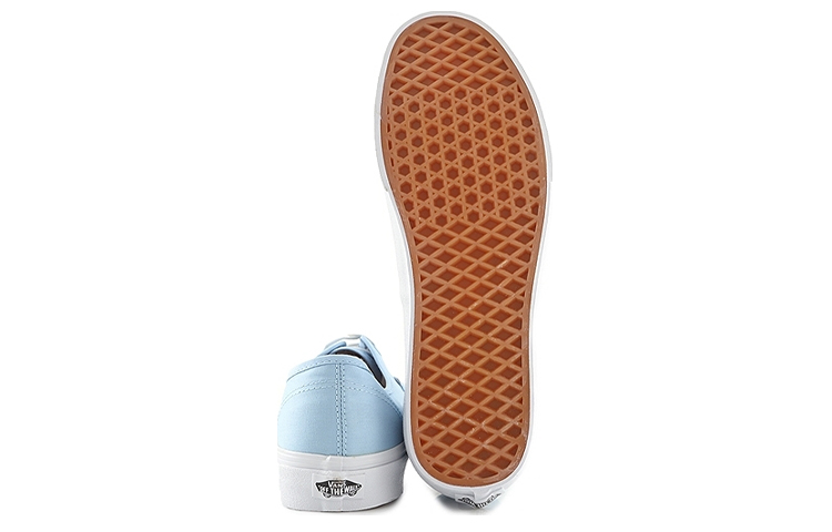 Shop Vans Authentic Sepatu Ringan Napas Rendah Kasual Skate Biru VN000ZUKFD4