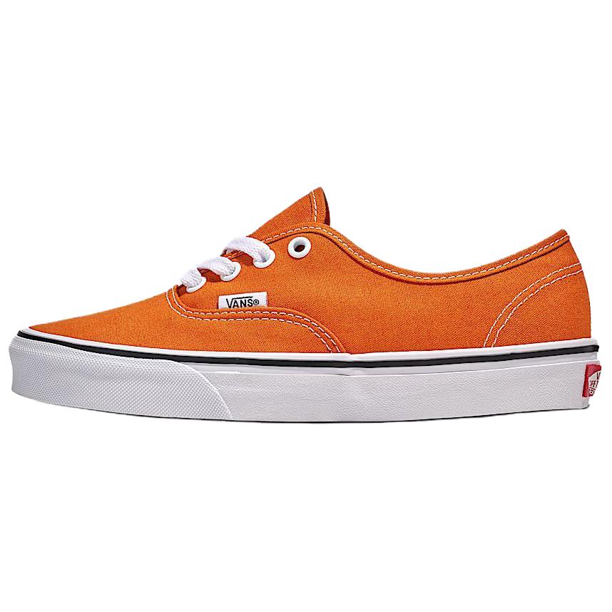 Vans Authentic Low-Top Orange Sneakers - Durable, Comfy, Casual Shoes. VN000D6G52K