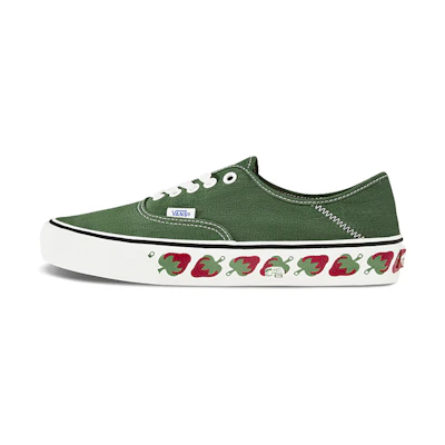 Vans Authentic Low Tops Non-Slip Lightweight Skateboarding Shoes Unisex Green